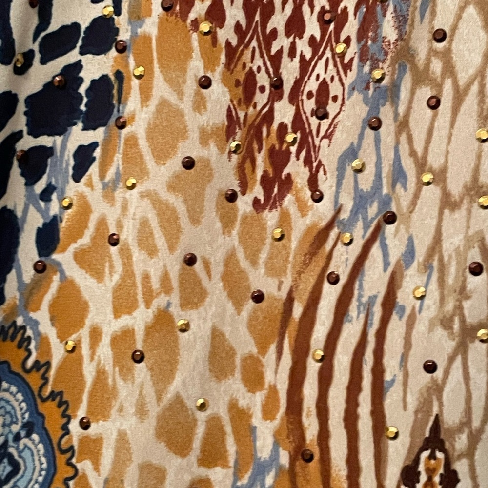 Alfred Dunner Beige Patterned Sweater - image 3